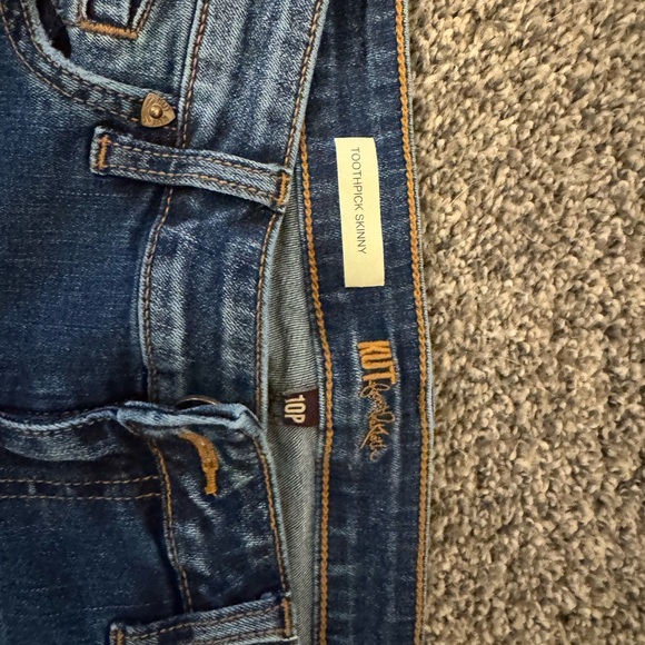 Kut From The Kloth Womens Jeans Blue Size 10P Toothpick Skinny - Picture 2 of 5